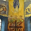 Foto: Crocifisso con Particolare dell' Affresco della Vergine - Chiesa del Cuore Immacolato (Capalbio) - 1