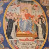 Foto: Particolare dell' Affresco della Madonna con Bambino in Trono  - Chiesa di Sant'Eustacchio (Campo di Giove) - 16